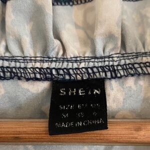 SHEIN Navy Floral Dress